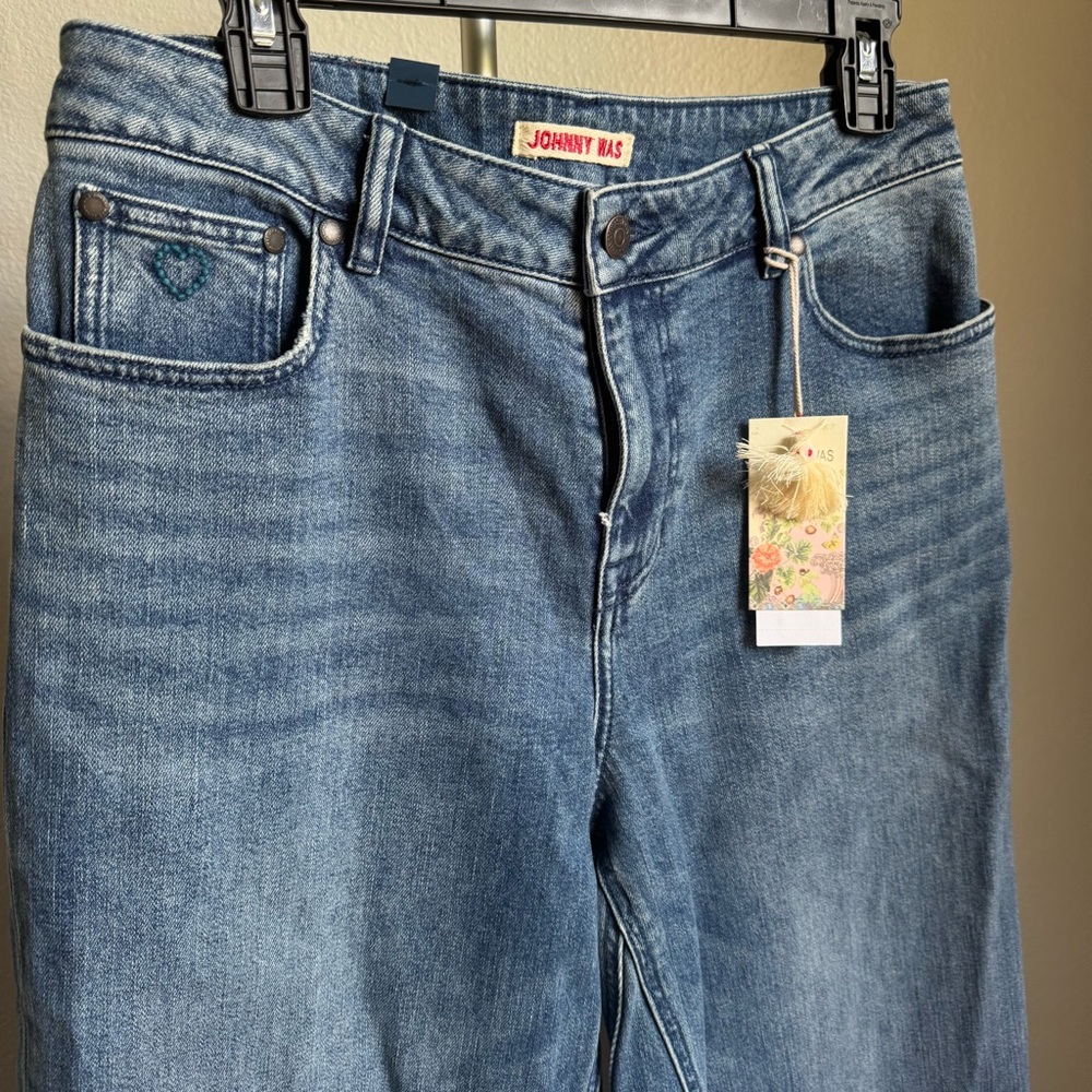 NWT JOHNNY WAS Sisa Stretch Denim Wide Leg Jean Sz 30 - Picture 5 of 12
